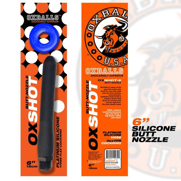 Oxshot Butt Nozzle 6In Shower Hose  & Ball Toys