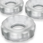 Super Hunkyjunk 3 Pc rings Clear Ice  Rings