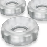 Super Hunkyjunk 3 Pc rings Clear Ice  Rings