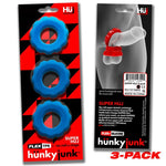 Super Hunkyjunk 3 Pc rings Teal Ice  Rings