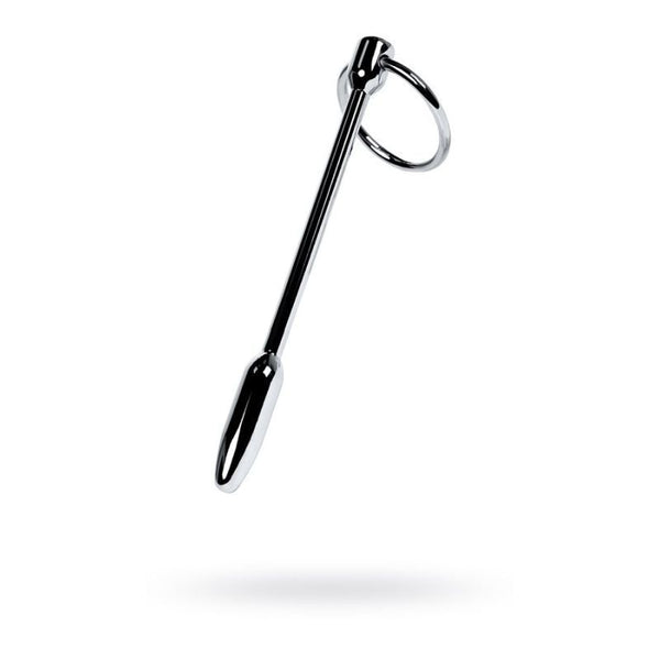 Silver Metal Urethral Plug With Ring  & Ball Toys