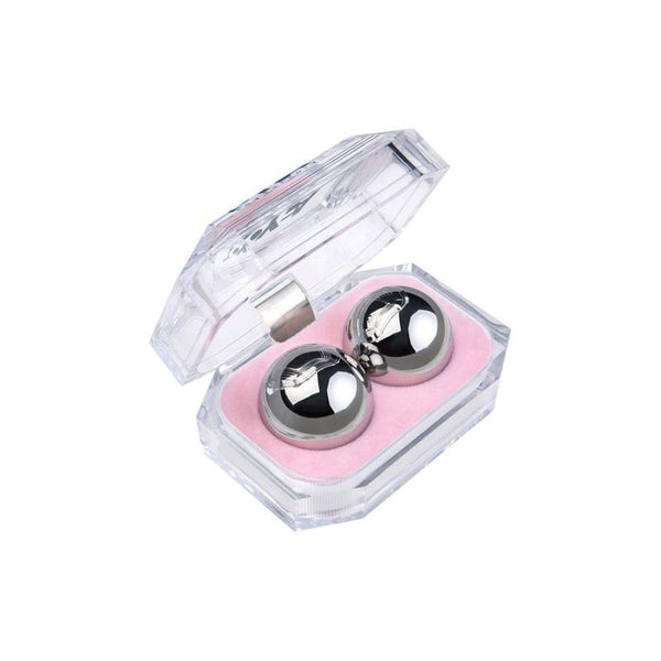 Silver Metal 2 Pc Vaginal Balls 3Cm  & Ball Toys