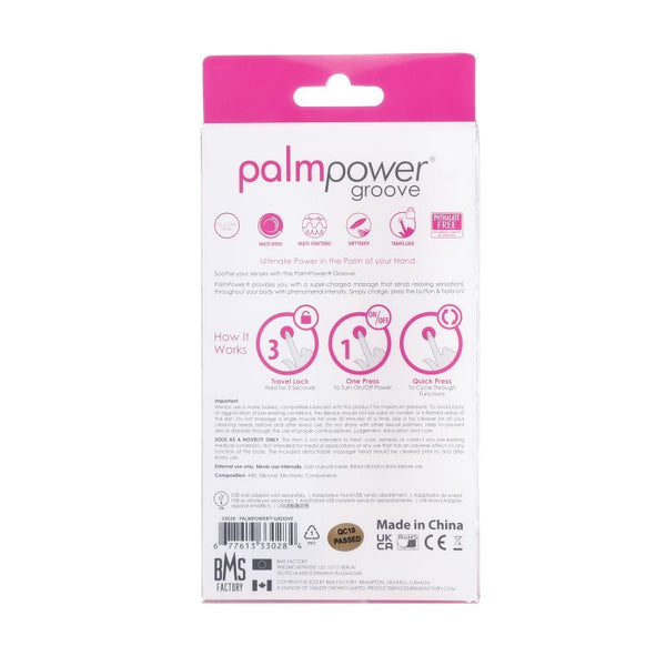 Palmpower Groove Mini Wand Fuchsia Massagers & Wands