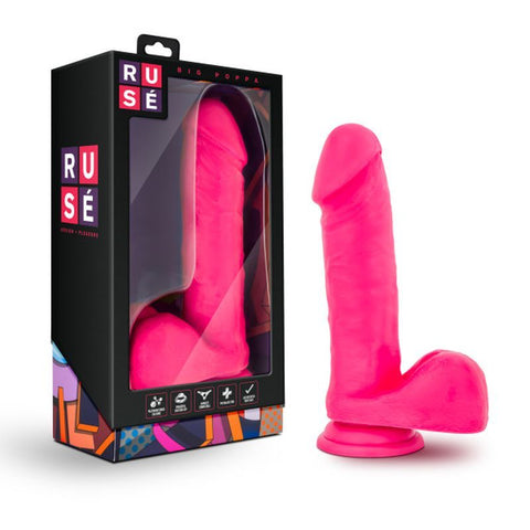 Ruse Big Poppa Hot Pink Dildo Dildos