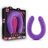 Ruse Silicone Slim 18In Purple Double Dong Double Ended Dildos