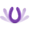 Ruse Silicone Slim 18In Purple Double Dong Double Ended Dildos
