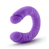 Ruse Silicone Slim 18In Purple Double Dong Double Ended Dildos