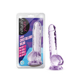Naturally Yours 8" Crystaline Dildo Amethyst Dildos