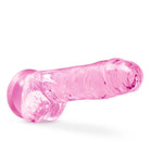 Naturally Yours 8" Crystaline Dildo Rose Dildos