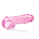 Naturally Yours 8" Crystaline Dildo Rose Dildos