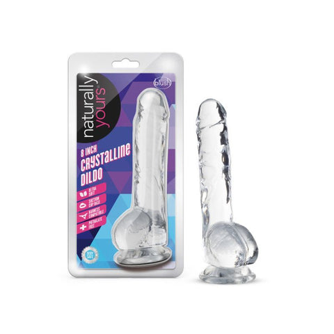 Naturally Yours 8" Crystaline Dildo Diamond Dildos