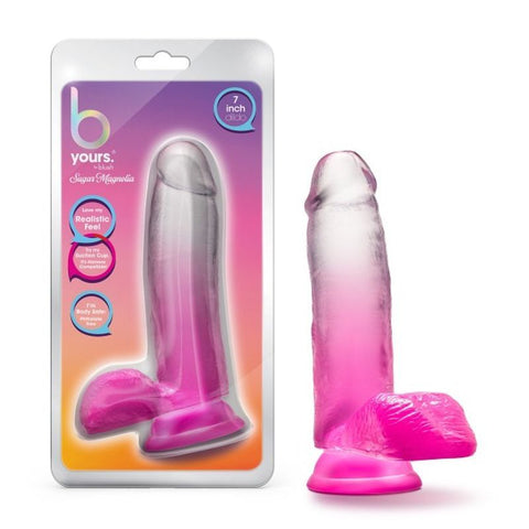 B Yours Sugar Magnolia 7In Dildo Fuchsia Dildos