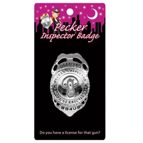 Pecker Inspector Badge Sex Games