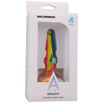 Groovy Silicone Anal Plug 4In Sunrise Non Vibrating Butt Plugs