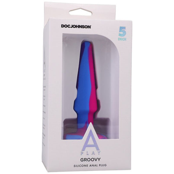 Groovy Silicone Anal Plug 5In Berry Non Vibrating Butt Plugs