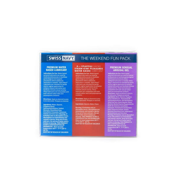 Swiss Navy Weekend Fun Pack Lubricants