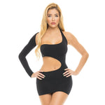 Cut My Life Into Pieces Dress Black Erotic Dresses