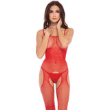 Sparkle Crotchless Bodystocking Black Bodystockings