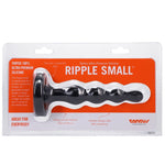 Ripple Small Onyx Non Vibrating Butt Plugs