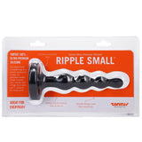 Ripple Small Onyx Non Vibrating Butt Plugs