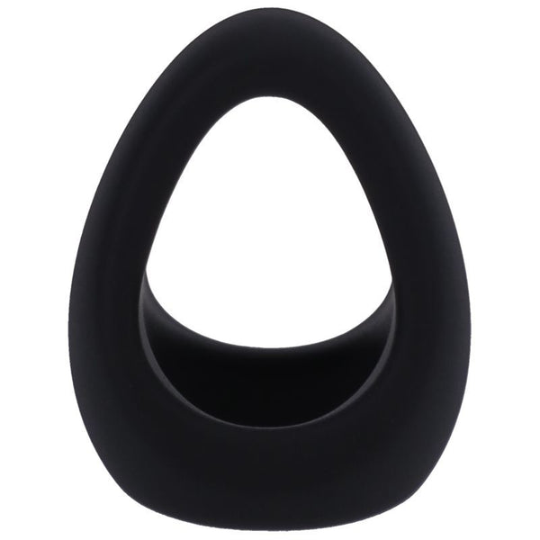 Stirrup Silicone  Ring Onyx  Rings