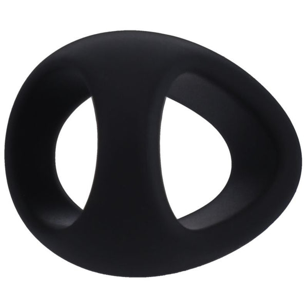 Stirrup Silicone  Ring Onyx  Rings