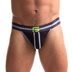 Jersey Jock Black/Black Other Erotic Clothing