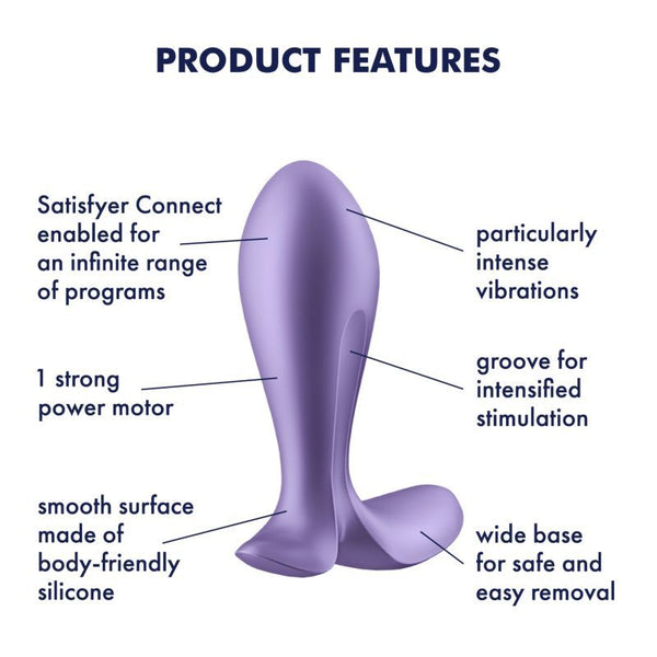 Satisfyer Intensity Plug Purple Wireless s