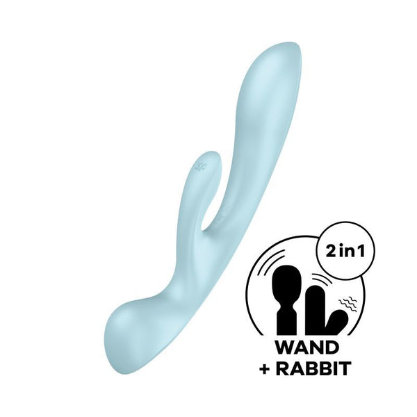Satisfyer Triple Oh Light Blue Wireless s