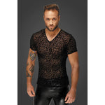 Leopard Flock V Neck T Shirt Other Erotic Clothing