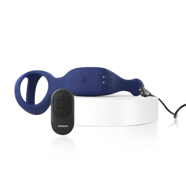 Underquaker Vibrating Anal Probe With ring And Remote Vibrating Butt Plugs