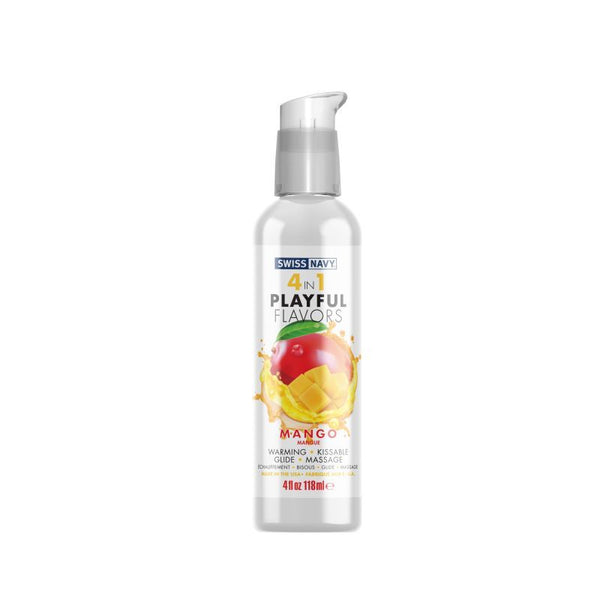 Playful Flavours 4 In 1 Mango Lubricant 4Oz / 118Ml Lubricants