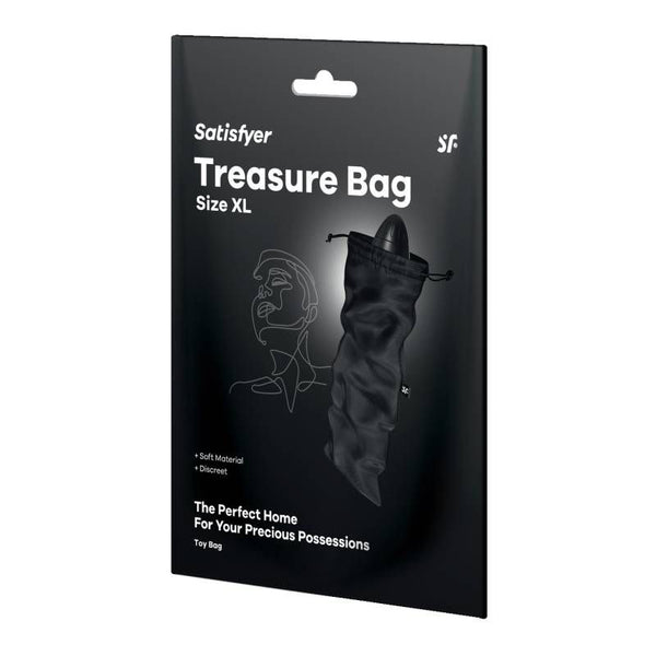 Treasure Bag Black Extra Large Sex Toy Storage