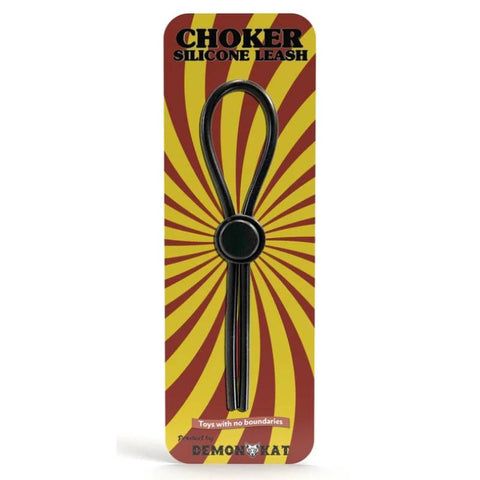 Silicone Choker Leash Black Collars & Leashes