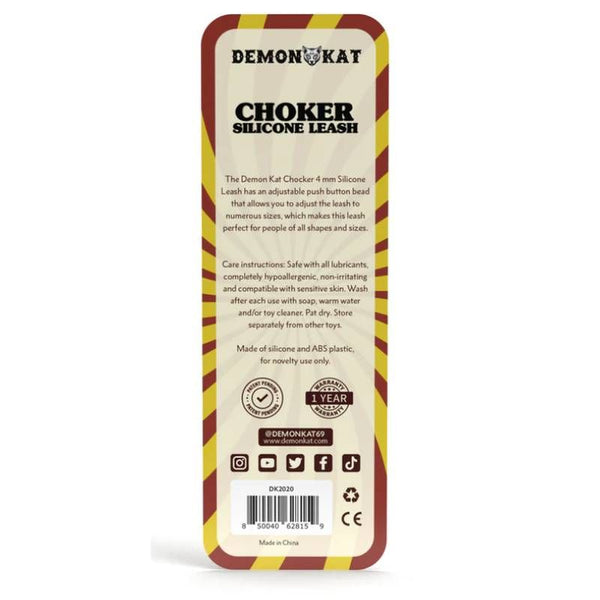 Silicone Choker Leash Black Collars & Leashes