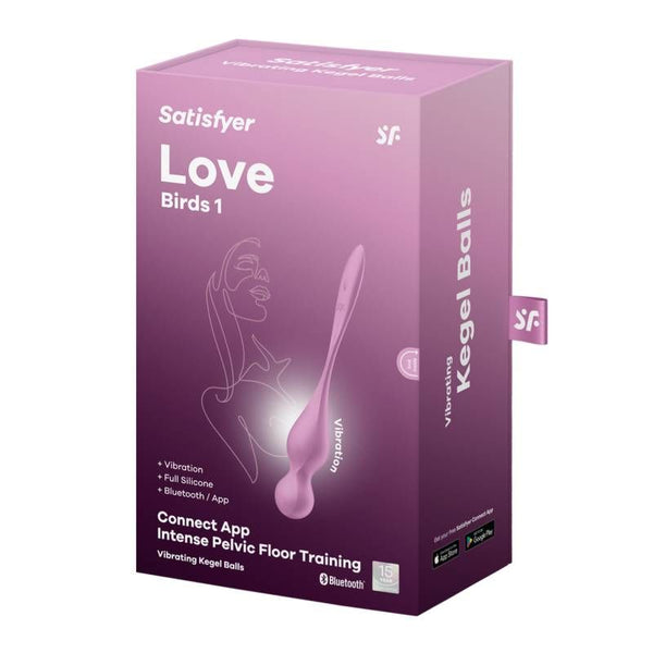 Satisfyer Love Birds 1 Kegel Pelvic Floor Trainer W Connect App Pink Kegel Exercisers