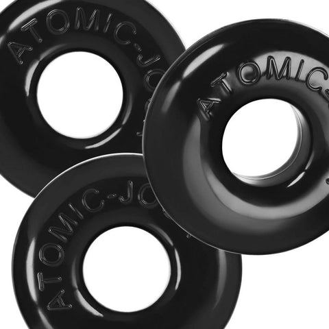 Ringer Max 3 Pc ring Set Black  Rings