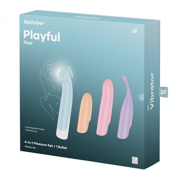 Satisfyer Playful Four 4 In 1 Interchangeable  Set Wireless s