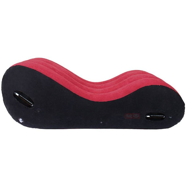 Large 1.5M Inflatable Suede Love Lounge With Handrail Sex Furniture