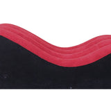 Large 1.5M Inflatable Suede Love Lounge With Handrail Sex Furniture