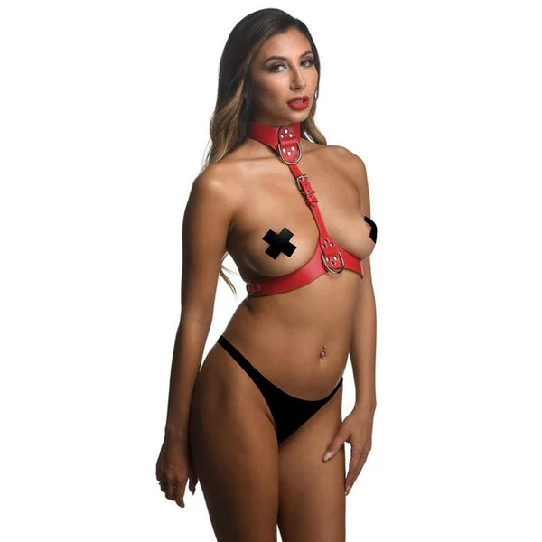 Red Female Chest Harness M/L Body Harness
