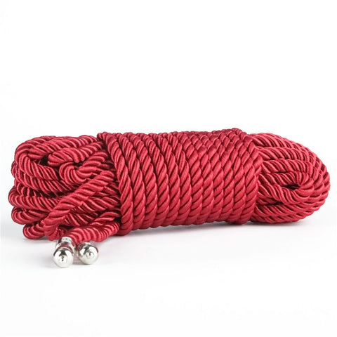 Rebellion Reign Crimson Silky  Rope Red Body Harness