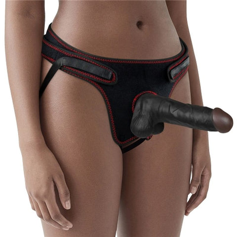 Easy Strap On Set 7.5In Black Strap Ons