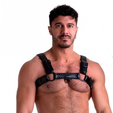 Vegan Bulldog Harness Black Body Harness