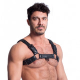 Vegan Bulldog Harness Black Body Harness