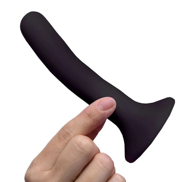Black Silicone Strap On Dildo Small Strap Ons