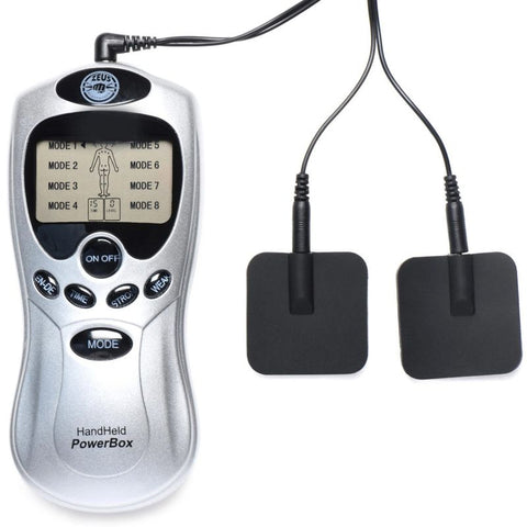 Zeus Handheld 8 Mode Power Box With Black Pads Electro & Medical Play