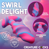 Swirl Silicone Butt Plug Medium Non Vibrating Butt Plugs