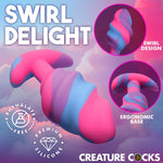Swirl Silicone Butt Plug Large Non Vibrating Butt Plugs