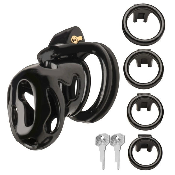 Hard Stop Double Ring Chastity Cage Chastity Toys
